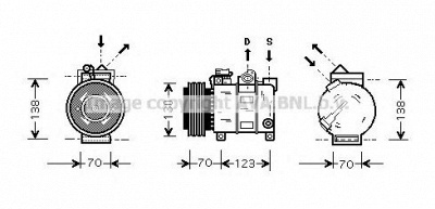 AVA QUALITY COOLING alk016 -  Компрессор, кондиционер